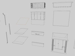 modular soviet panel apartment house 3D Model