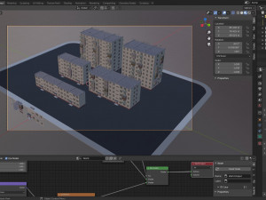 modular soviet panel apartment house 3D Model