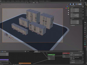 modular soviet panel apartment house 3D Model