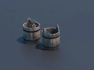 medieval barrels 3D Model