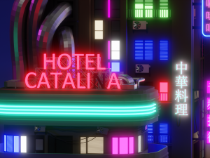 cyberpunk buildings 2 3D-Modell