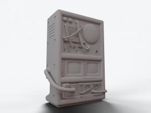 retro futuristic tv console 3D Model