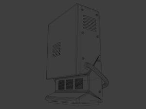 retro futuristic tv console 3D Model