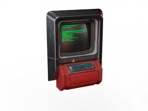 komputer konsol fiksi ilmiah Model 3D