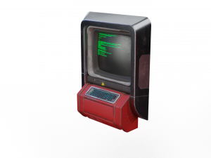 sci-fi console computer 3D Model