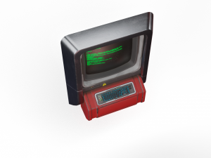 sci-fi console computer 3D Model