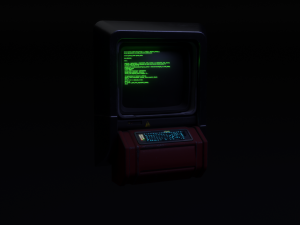 sci-fi console computer 3D Model