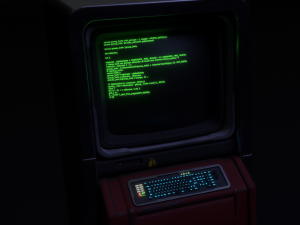 sci-fi console computer 3D Model
