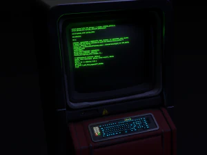 sci-fi console computer 3D Model