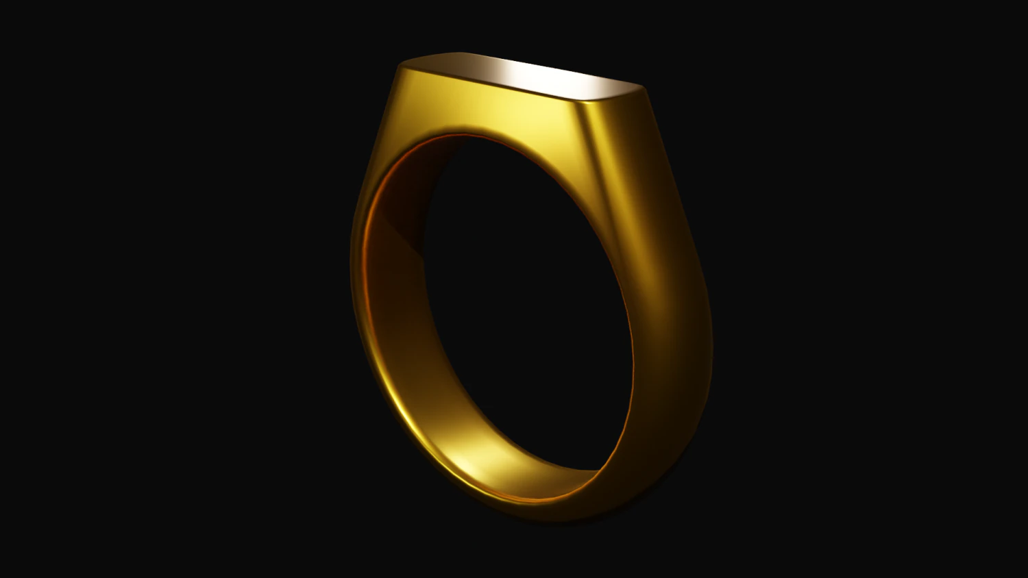 Golden ring 3D Model .c4d .max .obj .3ds .fbx .stl .blend 