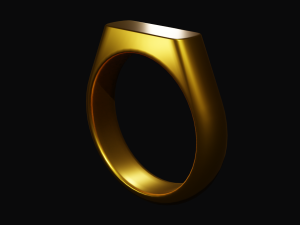 Golden ring Modèle 3D