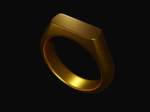 Golden ring 3D Model