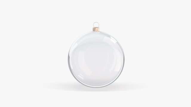 glass christmas ball Model 3D .c4d .max .obj .3ds .fbx .stl .blend 