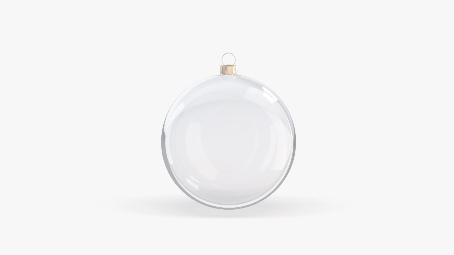 glass christmas ball 3D Model .c4d .max .obj .3ds .fbx .stl .blend 