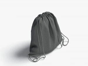 zaino con coulisse Modello 3D