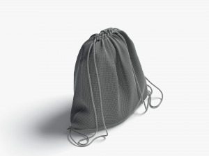 drawstring backpack 3D Model