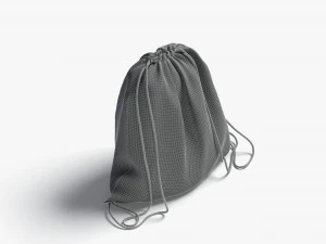 zaino con coulisse Modello 3D