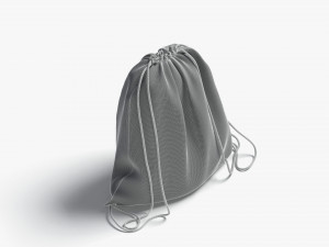 drawstring backpack 3D Model