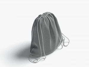 zaino con coulisse Modello 3D