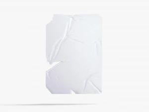 torn wheatpaste poster 3D Model