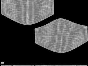 fabric face mask Modelo 3D