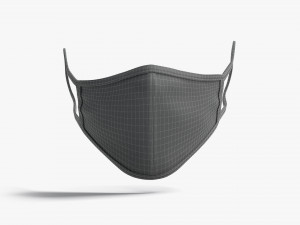 fabric face mask Modelo 3D