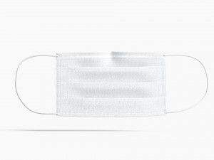 medical face mask lying Modello 3D