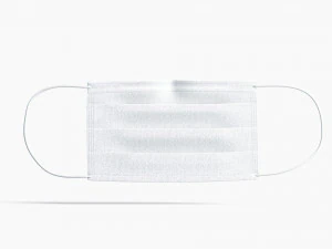 medical face mask lying 3D Model