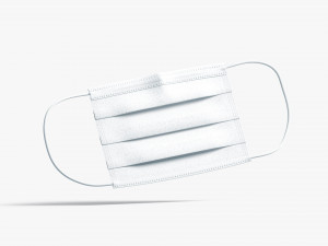 medical face mask lying Modello 3D