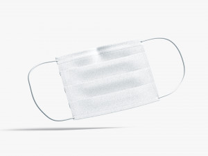 medical face mask lying Modello 3D