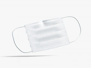 medical face mask lying 3D Model