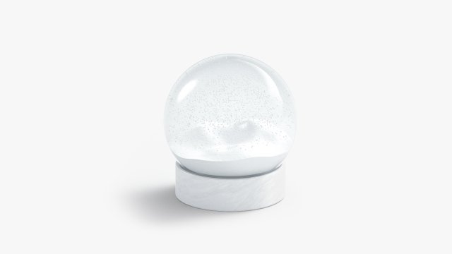snowglobe with cycled animated snowfall 3D मॉडल .c4d .max .obj .3ds .fbx .stl .blend 