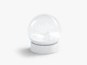 snowglobe with cycled animated snowfall 3D मॉडल