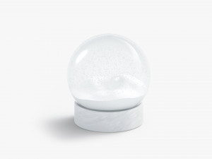 snowglobe with cycled animated snowfall 3D मॉडल