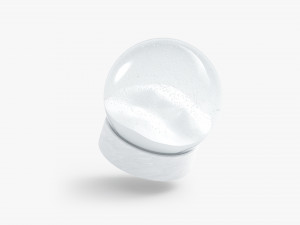 snowglobe with cycled animated snowfall 3D मॉडल