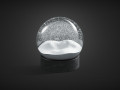 snowglobe with cycled animated snowfall on dark background 3D Models