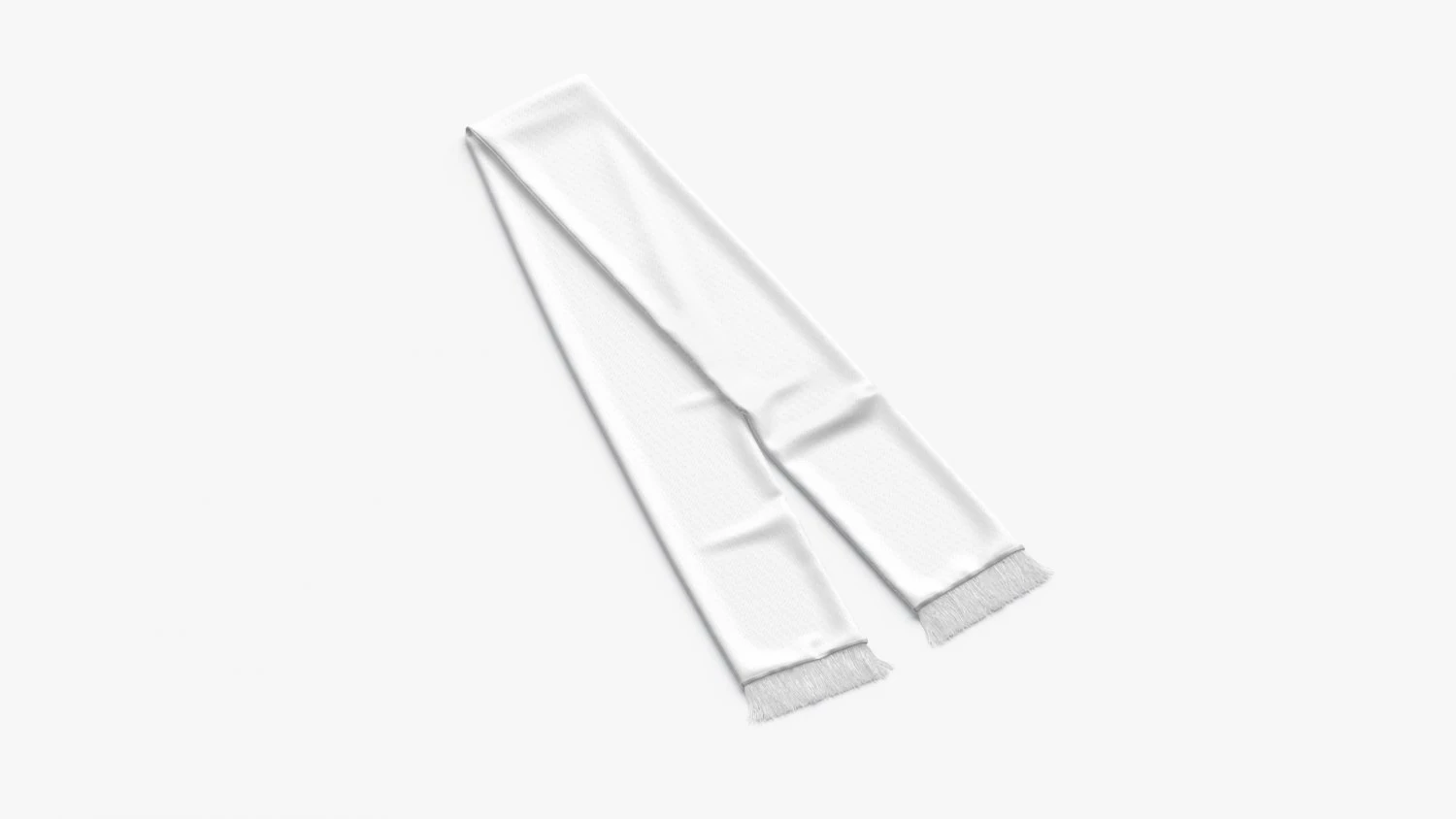 Fan Soccer Scarf Folded 3D Model .c4d .max .obj .3ds .fbx .stl .blend 