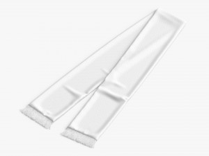 Fan Soccer Scarf Folded 3D Model