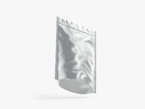 Metallic Zipper Pouch Model 3D