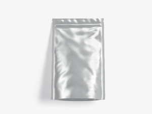 Metallic Zipper Pouch Model 3D