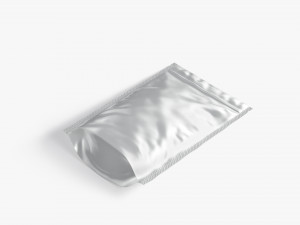 Metallic Zipper Pouch Model 3D