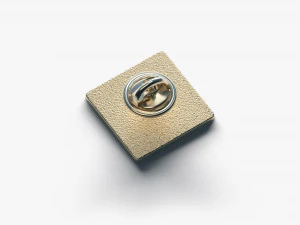 Square Enamel Pin 3D Model