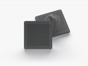 Square Enamel Pin 3D 모델