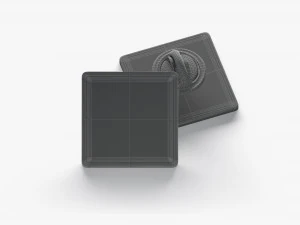 Square Enamel Pin 3D Model