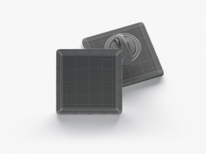 Square Enamel Pin 3D 모델