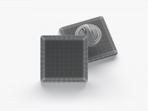 Square Enamel Pin 3D 모델