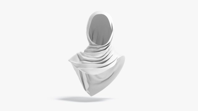 Hijab Model 3D .c4d .max .obj .3ds .fbx .stl .blend 