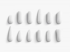 Nails Types Set 3D Model