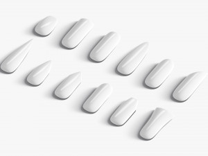 Nails Types Set Model 3D