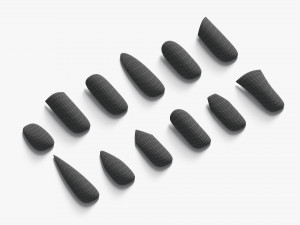 Nails Types Set Model 3D